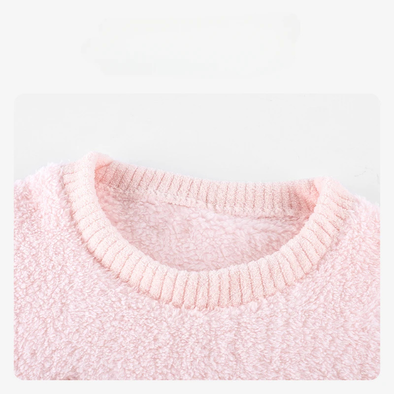 Jacket Winter Clothing - Розовые пижамы с бантом, пуловер с