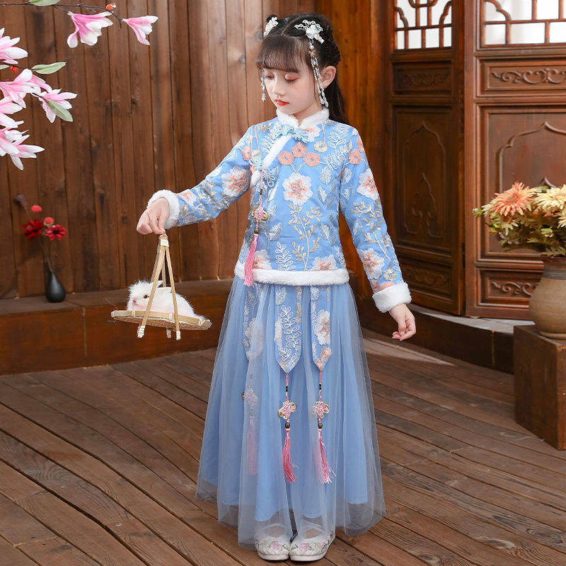 Winter Clothing For Babies - 2024 детский осенне-зимний костюм ханьфу для