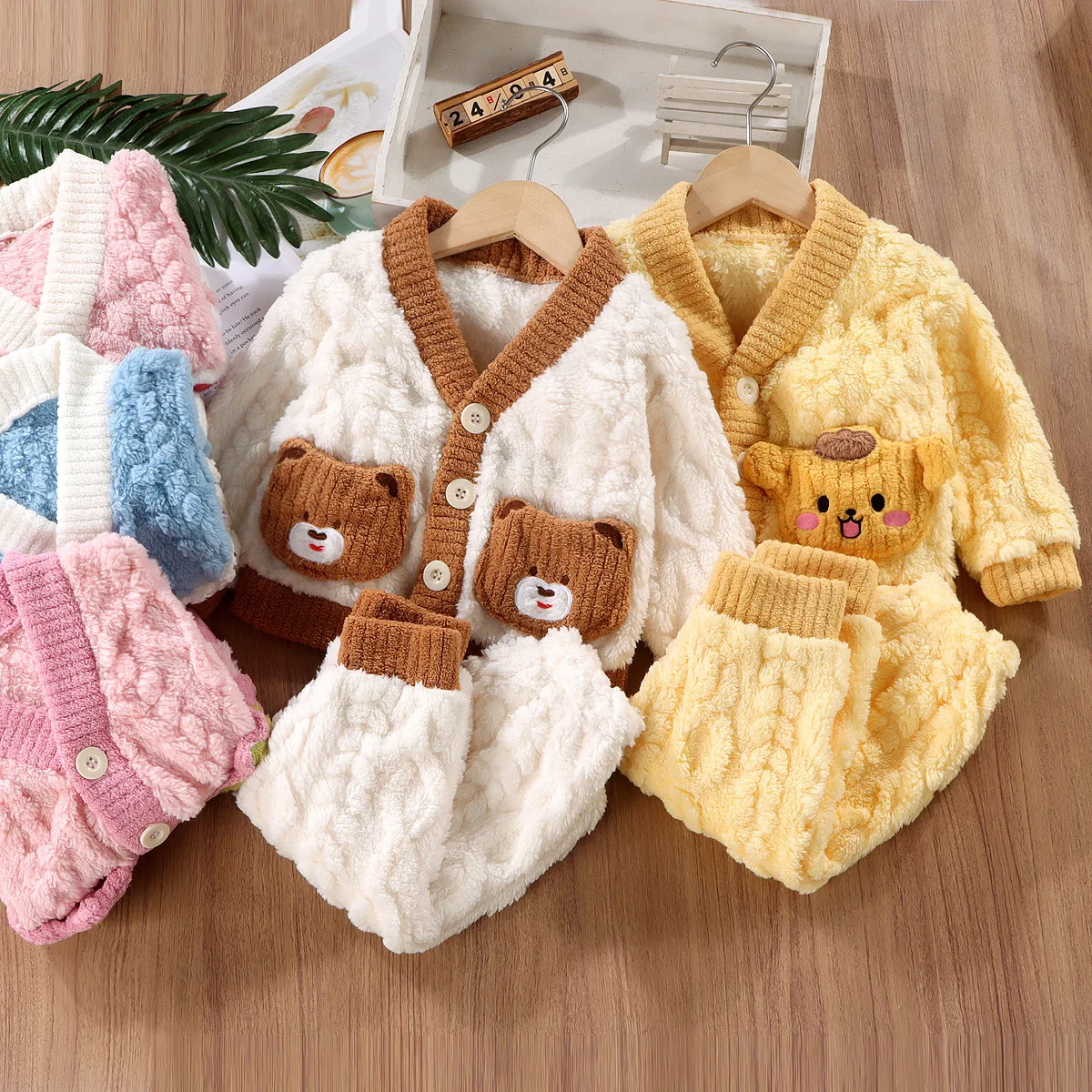 Winter Clothing For Baby Girl - Новинка, Детские утепленные пижамы на осень
