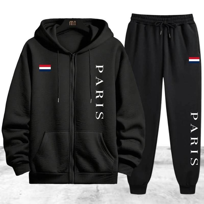 Jacket Winter Clothing - Мужской спортивный костюм с принтом, повседневная
