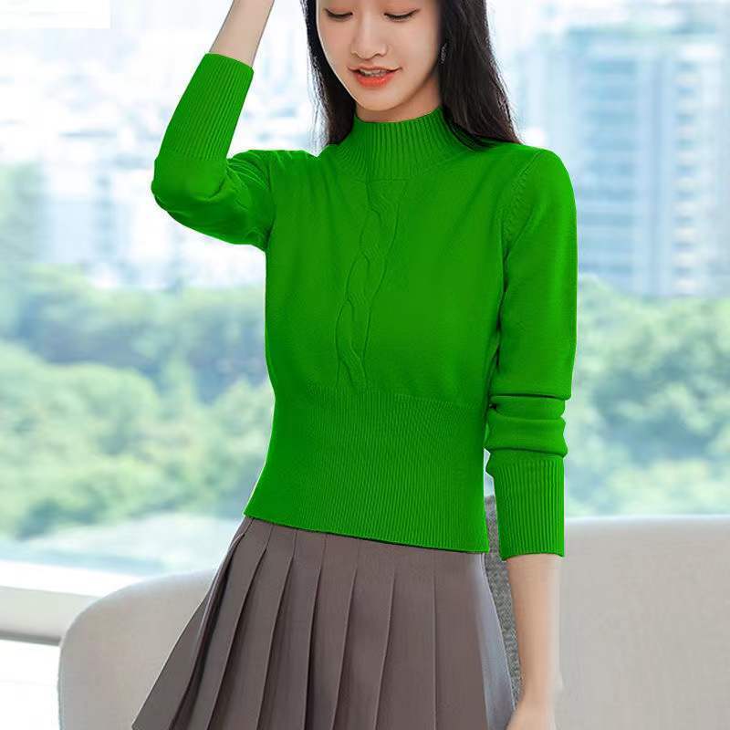 Winter Clothing Korean - Модные женские блузки с воротником-стойкой в