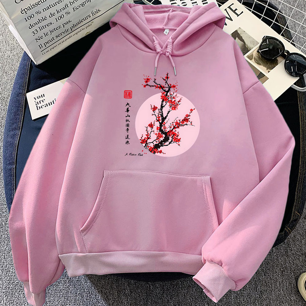 Winter Clothing Yellowknife - Японские толстовки с принтом цвету сакуры,