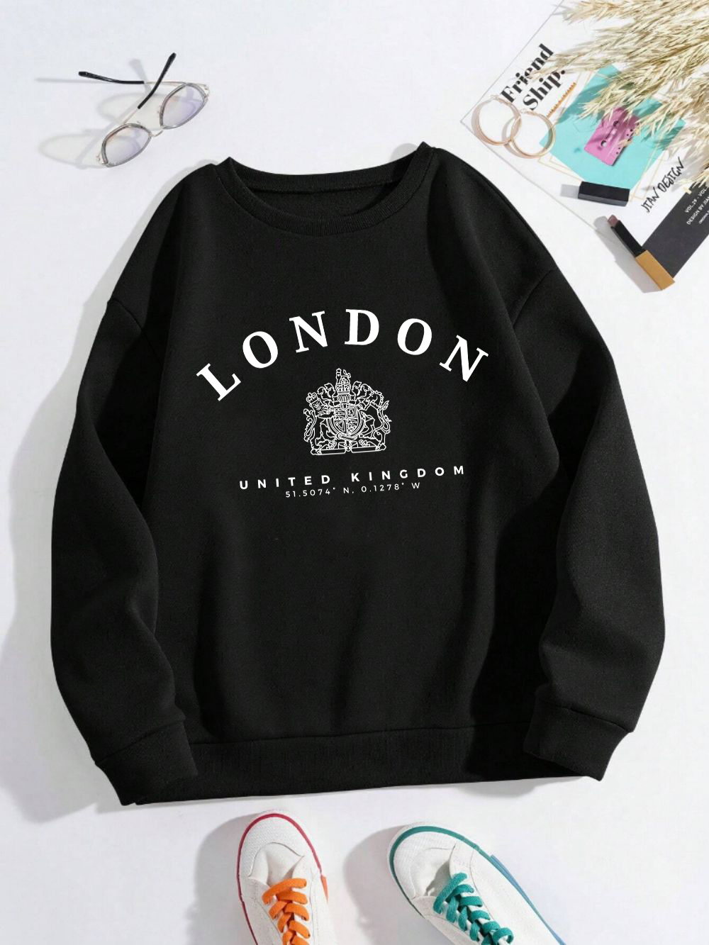 Winter Clothing London - Лондон, Великобритания, Королевский значок с принтом,