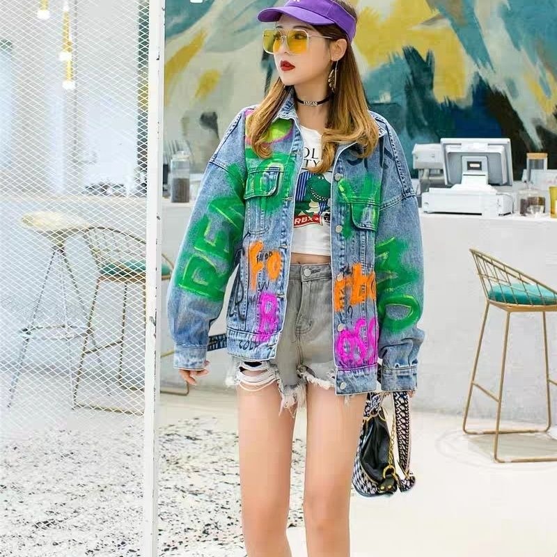Winter Clothing Korean - Женская одежда, джинсовое пальто, осенняя свободная