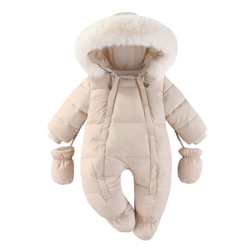 Winter Clothing For Babies - Зимний комбинезон для новорожденных с перчатками,