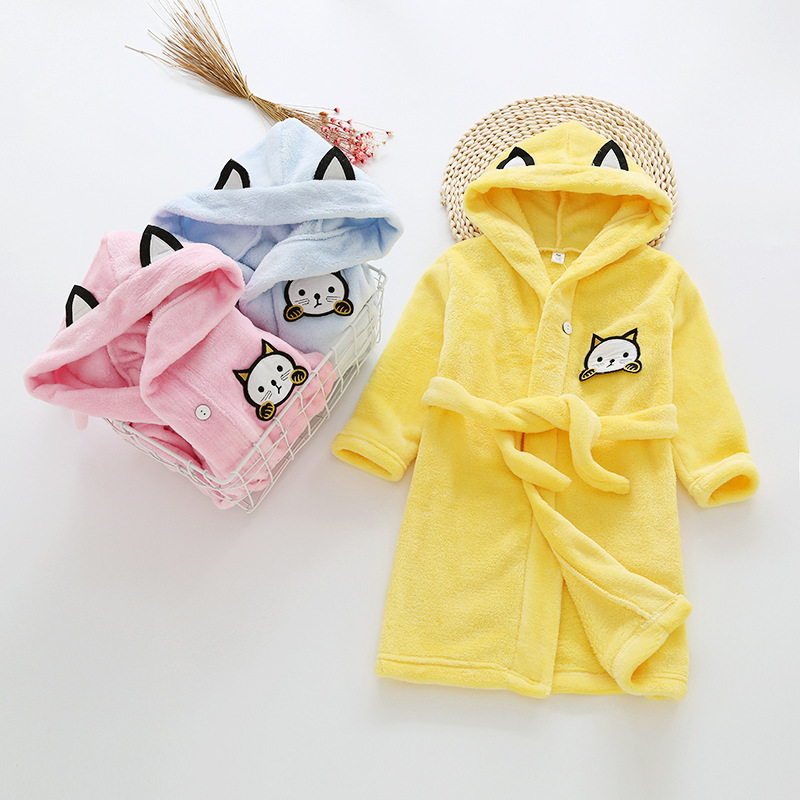 Детские халаты с рисунком кота – обзор и цена Winter Clothing For Baby Girl