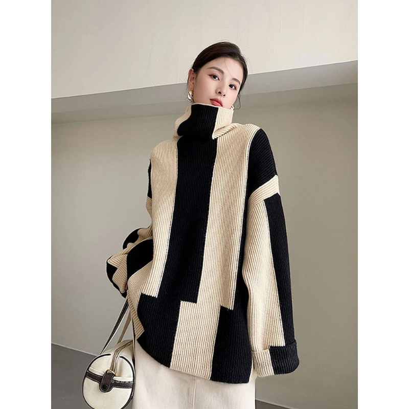 Ленивый стиль, полосатые контр – обзор и цена Winter Clothing Korean