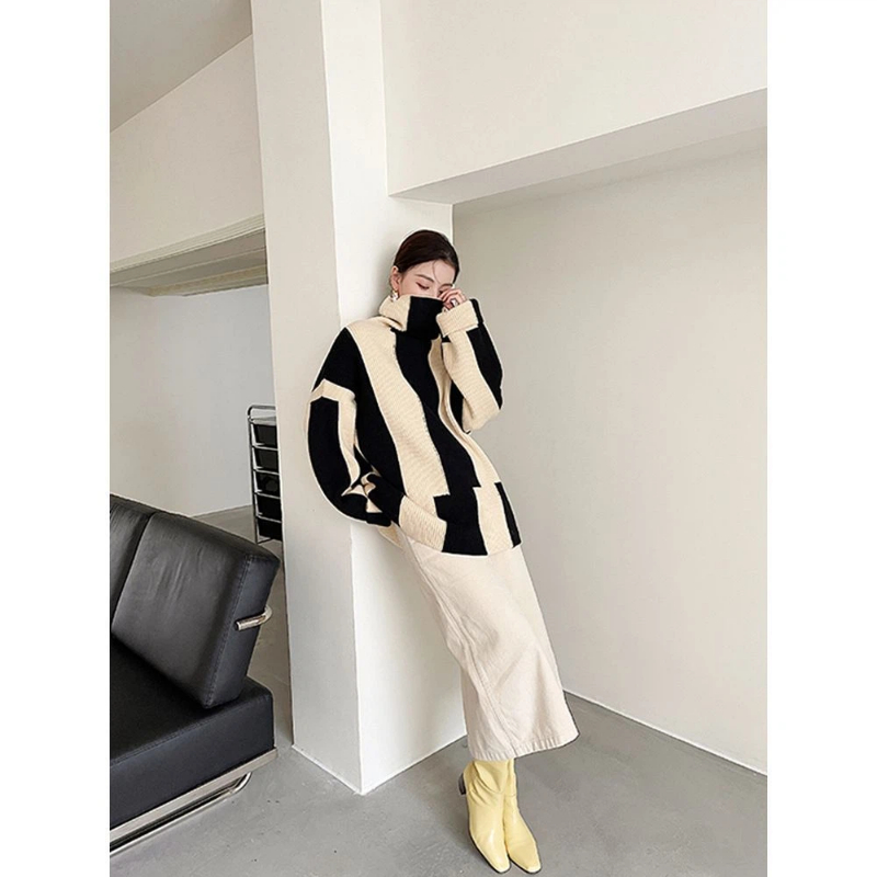 Ленивый стиль, полосатые контр – обзор и цена Winter Clothing Korean